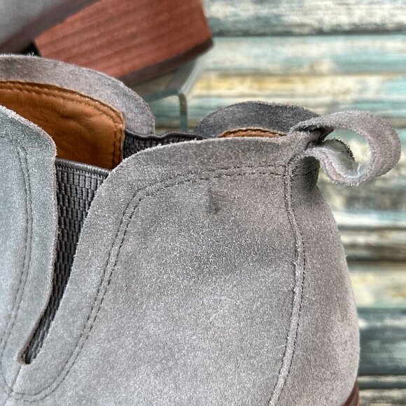 Korks Kork-Ease Womens 6.5 Chelsea Boot Gray Suede Fashion Bootie Slip On Casual - Picture 8 of 12